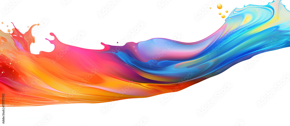 A colorful paint splash with the word art on it. Abstract Colorful Art Background