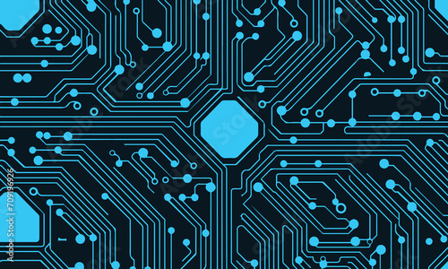 electronic , printed computer circuit board isolated background design 