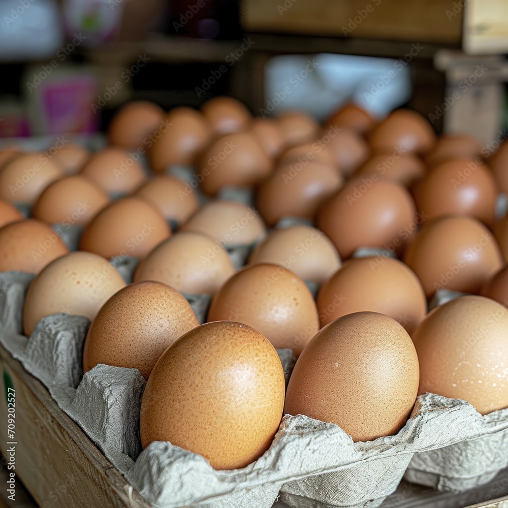 eggs at the market