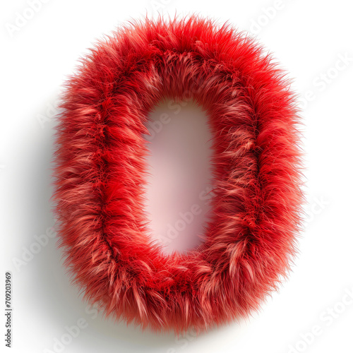 Adorable Red Zero: Furry Charm on White