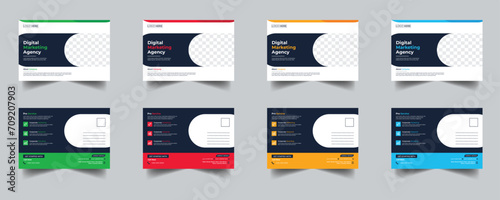 Modern Creative Corporate Post Card Template, Vector Template for Opening Invitation Editable, Professional Business Postcard Design, Event Card Design, Invitation Design, Direct Mail EDDM Template