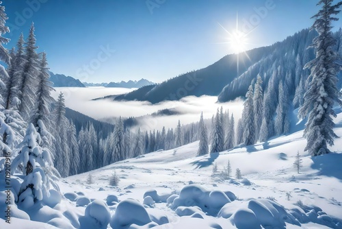 winter mountain landscape © aimenyounas