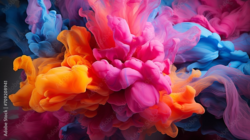 Fototapeta premium Color therapy inspired abstract background with vibrant and creative design for artistic expression