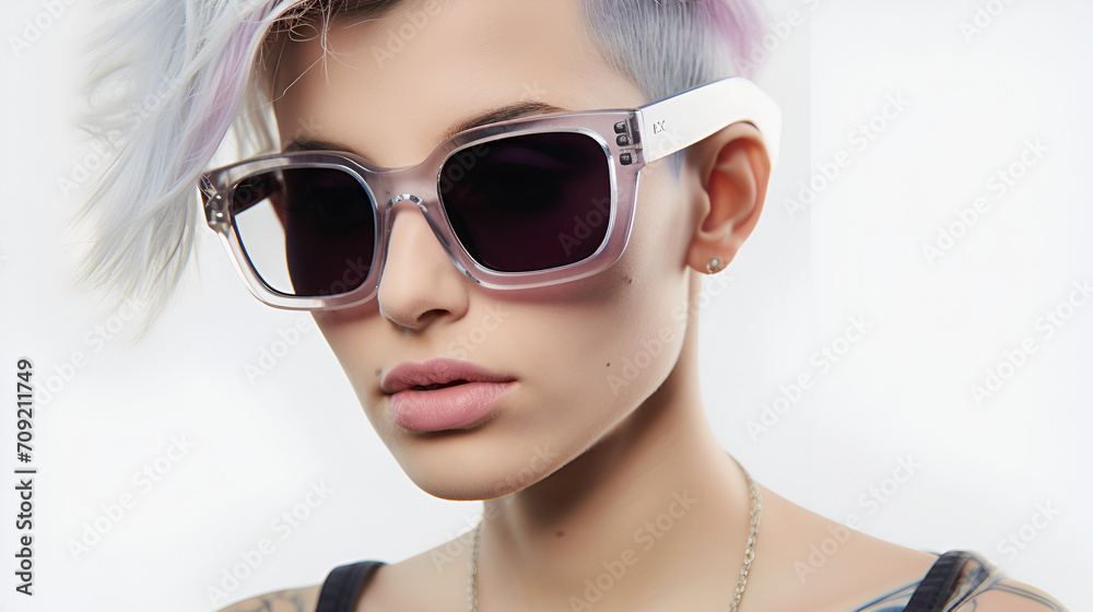 classy & cool model wearing sunglasses classy & cool model wearing sunglasses