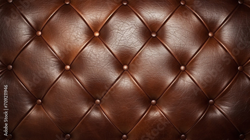 Old brown genuine leather texture background. Empty luxury classic textures for decoration, generative AI