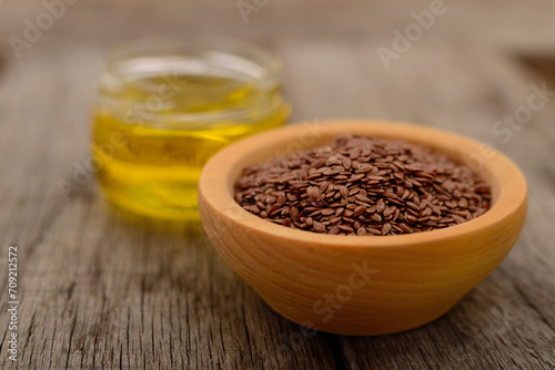 Flax seeds and oil.