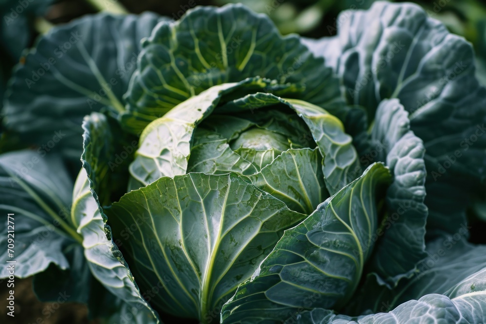 head of cabbage on the field head of cabbage on the field