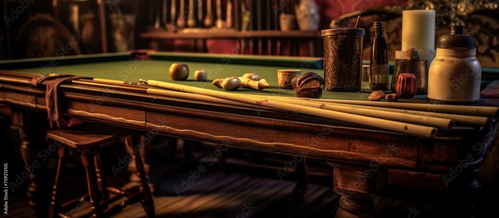 billiard room with vintage and classic themes