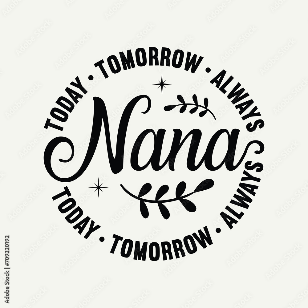 Nana eps, nana epswith heart, mothers day eps for nana ,Nana eps cut file for cricut with heart detail, eps,Mother's Day eps for Nana