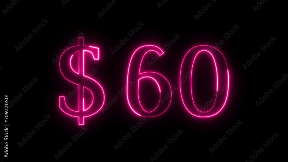 Dollar Number Cash text moves inside a running circle with a loop neon light effect. 4K Dollar Number Cash text moves inside a running circle with a loop neon light effect. 4K