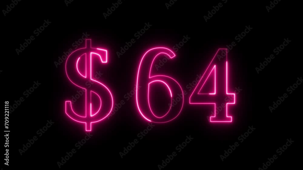 Dollar Number Cash text moves inside a running circle with a loop neon light effect. 4K Dollar Number Cash text moves inside a running circle with a loop neon light effect. 4K