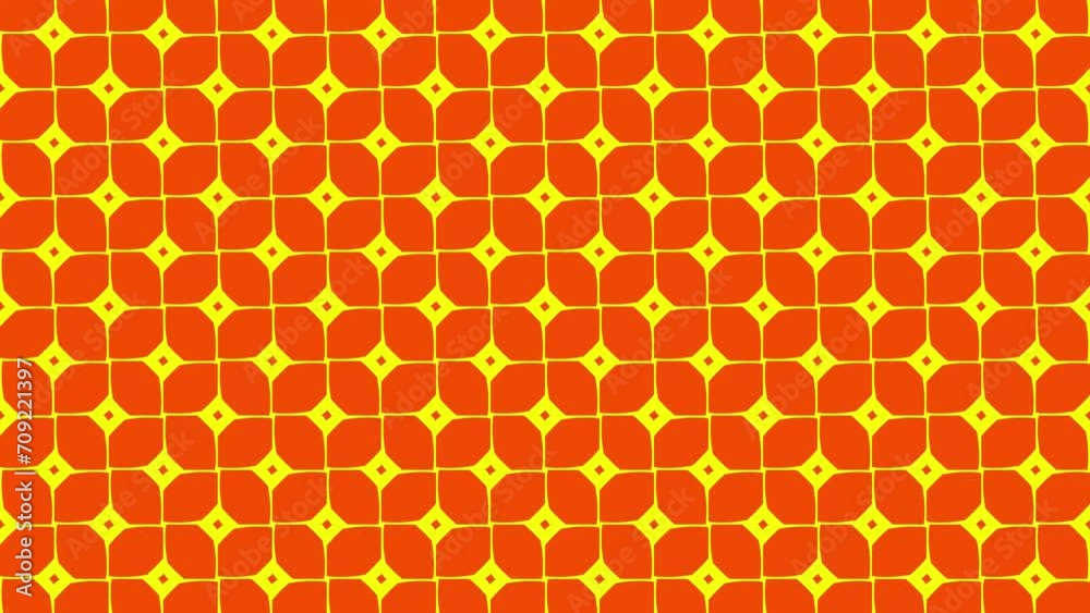 Futuristic kaleidoscope pattern background.Abstract background.  Seamless loop video. 