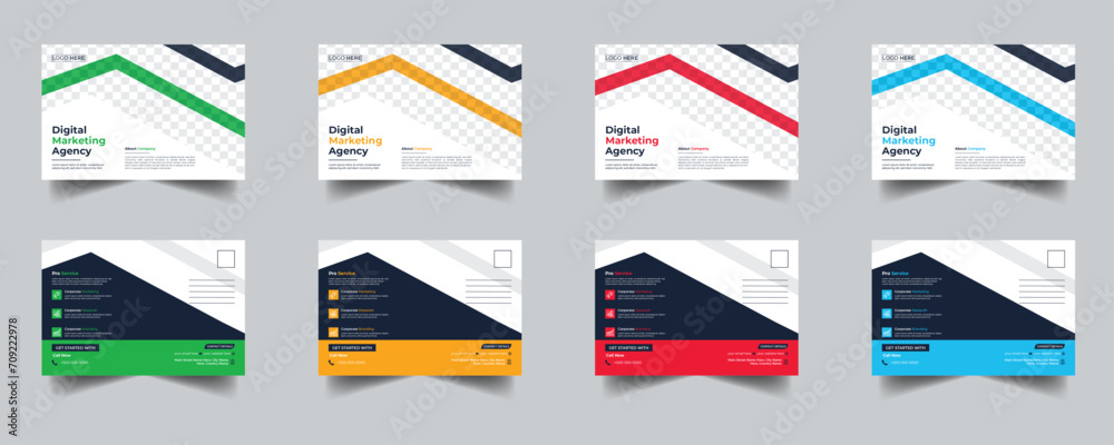 Modern Creative Corporate Post Card Template, Vector Template for Opening Invitation Editable, Professional Business Postcard Design, Event Card Design, Invitation Design, Direct Mail EDDM Template Modern Creative Corporate Post Card Template, Vector Template for Opening Invitation Editable, Professional Business Postcard Design, Event Card Design, Invitation Design, Direct Mail EDDM Template