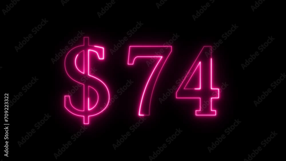 Dollar Number Cash text moves inside a running circle with a loop neon light effect. 4K Dollar Number Cash text moves inside a running circle with a loop neon light effect. 4K