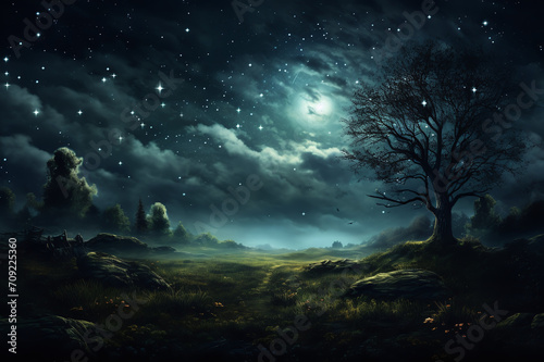 night sky with stars © Abdul
