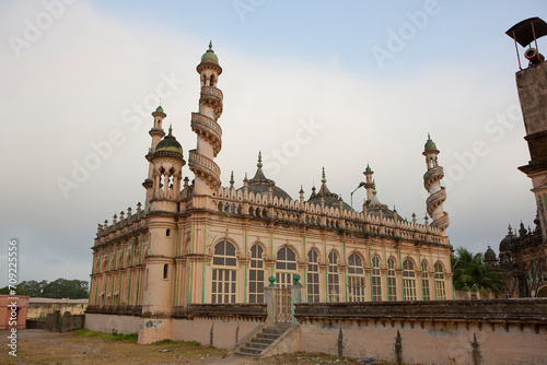 India Mahabat Maqbara Mausoleum of Bhavnagar on a cloudy winter day