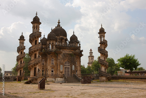 Photos India Mahabat Maqbara Mausoleum of Bhavnagar on a cloudy winter day