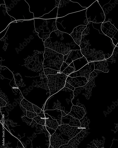 Taby Sweden Map, Detailed Dark Map of Taby Sweden photo