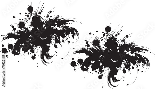 Hand drawn circle shape. label, logo design element. Brush abstract wave. Black enso zen symbol. Vector illustration. Object