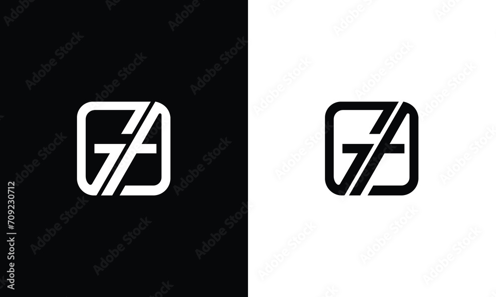 GA Logo monogram Icon Vector Template - obrazy, fototapety, plakaty 