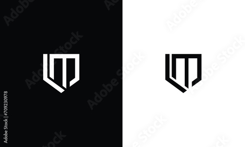 letter LM logo icon template photo