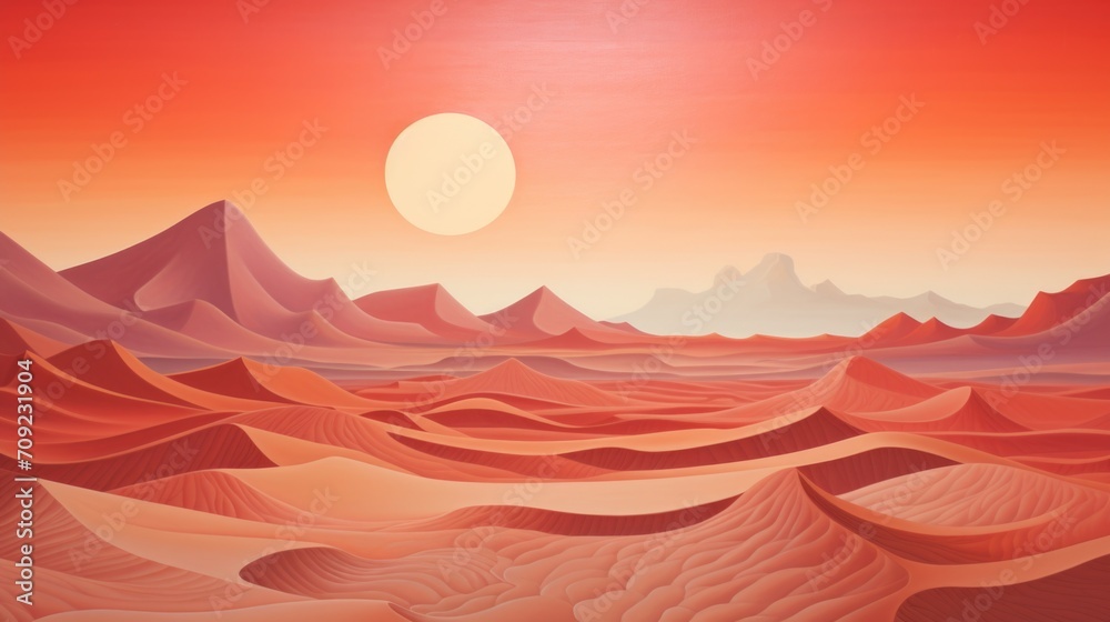 custom made wallpaper toronto digitalSands of Illusion: A Mirage in Warm Desert Tones