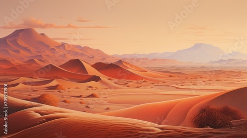 Sands of Illusion  A Mirage in Warm Desert Tones