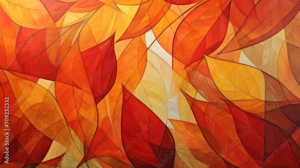 Autumn Whisper: A Tapestry of Warm Hues and Leaves