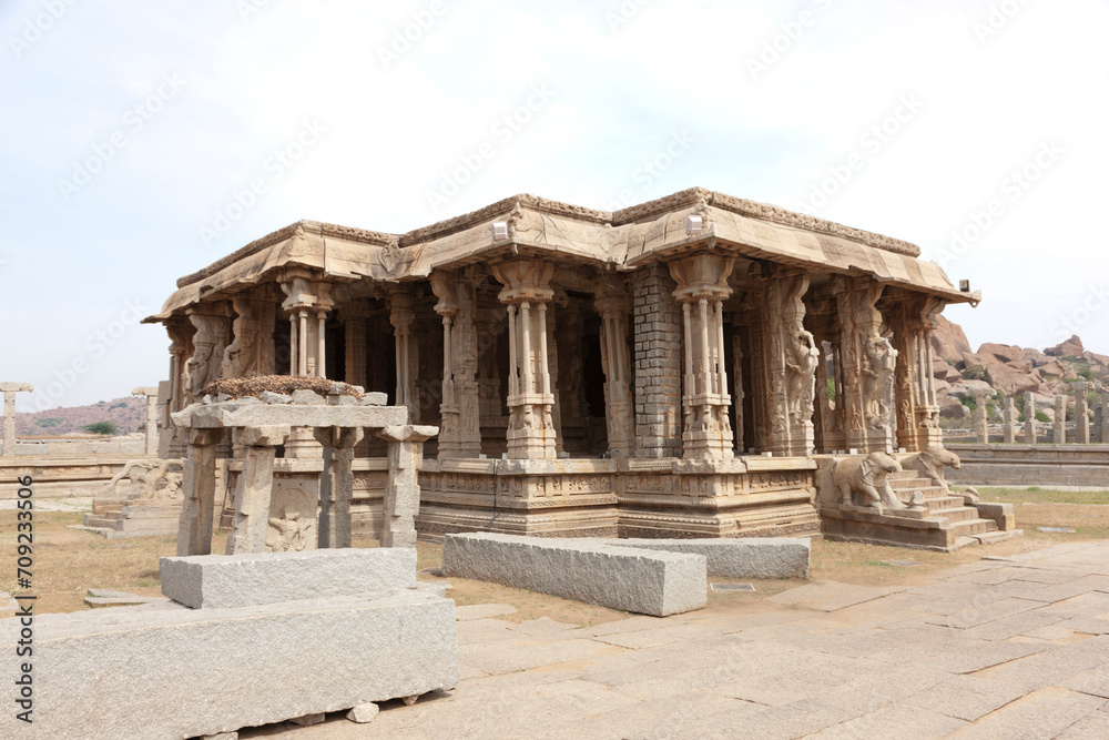 India ruins of Hampi on a sunny winter day
