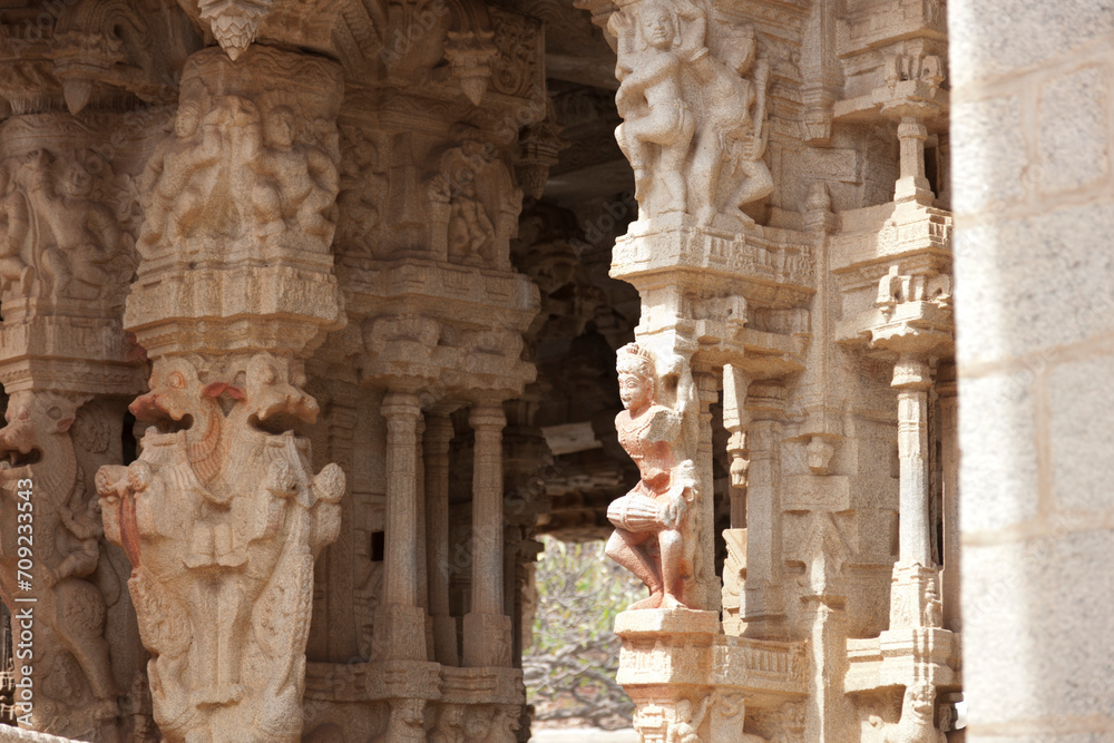 India ruins of Hampi on a sunny winter day