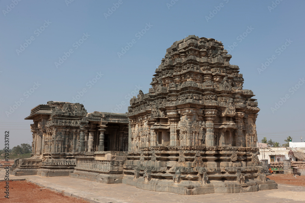 India temples of Lakkundi on a sunny winter day
