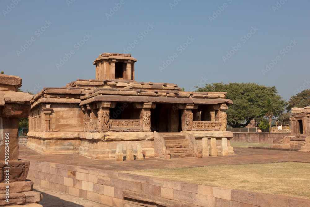 India temples of Pattadakal on a sunny winter day India temples of Pattadakal on a sunny winter day