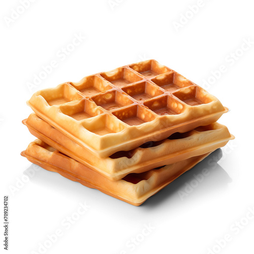 Belgian Waffles isolated on a transparent background