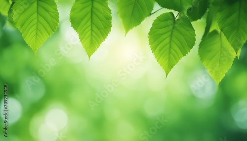 Green leaves eco-friendly background with place for text. Concept of ecology and healthy environment
