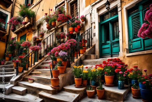 Fototapeta Naklejka Na Ścianę i Meble -  street in island