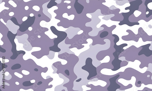 Lilac Camouflage Pattern Military Colors Vector Style Camo Background Graphic Army Wall Art Design