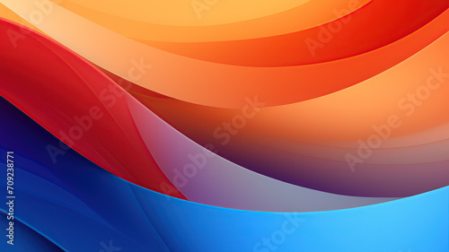 horizontal abstract image of colourful waves background AI generated