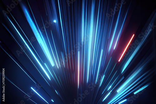 neon pink blue glowing high speed moving wave lines