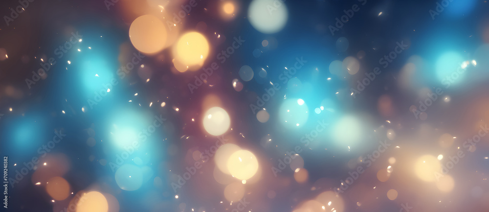 Fototapeta premium Glowing Particles Colors Abstract Bokeh Background Trending Bokeh Lights Graphic Card Design