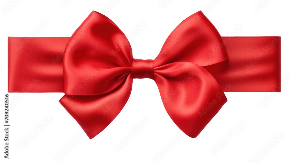 Beautiful shiny silk red bow isolated on transparent background, decorative design png element, clip art festive object. Beautiful shiny silk red bow isolated on transparent background, decorative design png element, clip art festive object.