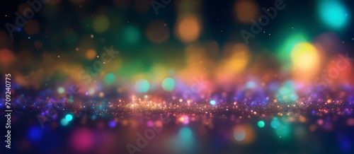 Glowing Colorful Particles Colors Abstract Bokeh Background Trending Bokeh Lights Graphic Card Design