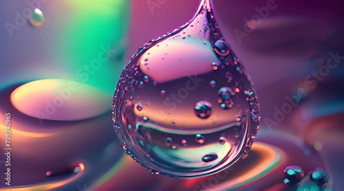 Abstract water droplet