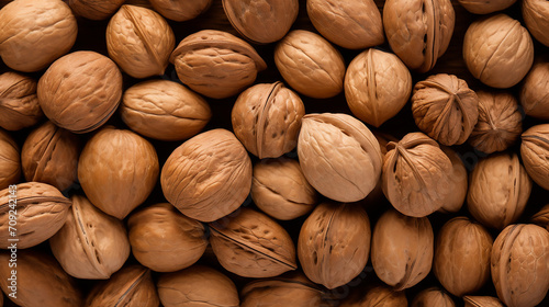 Fresh walnuts texture, Food background