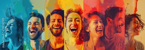 Colorful Laughter - Vibrant Portraits of People Enjoying Life