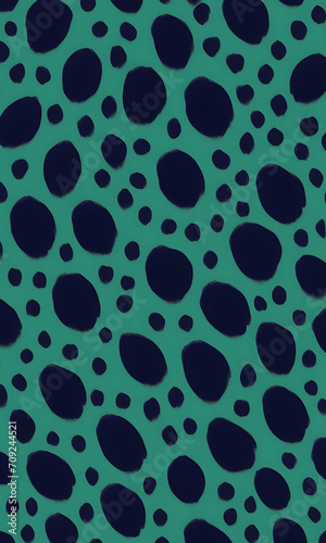 Leopard Print Green Blue Colors Pattern Animal Printing Colorful Vector Style Background Graphic Wall Art Design