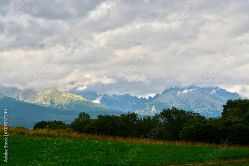Clouds and mountains in Slovakia