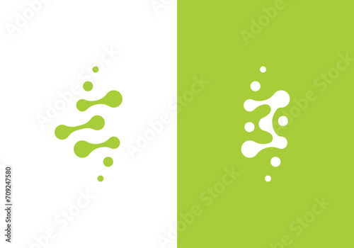 spine tech logo design modern simple symbol icon template