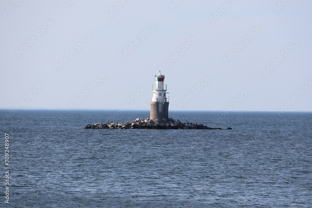 Little lighthouse in the sea, Malmö, Sweden