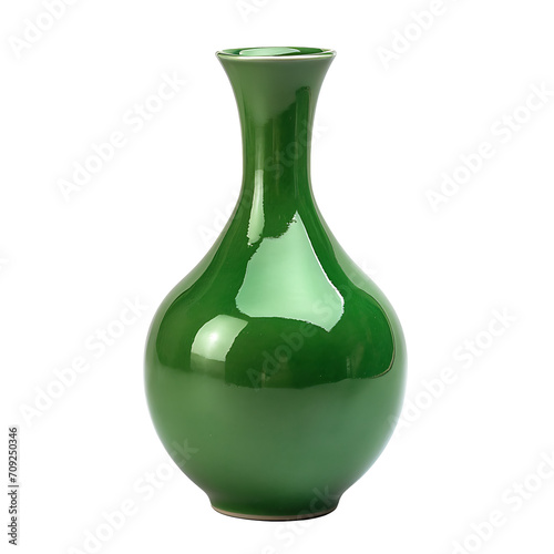 Beautiful flower vase on transparent background PNG for use in home decoration.