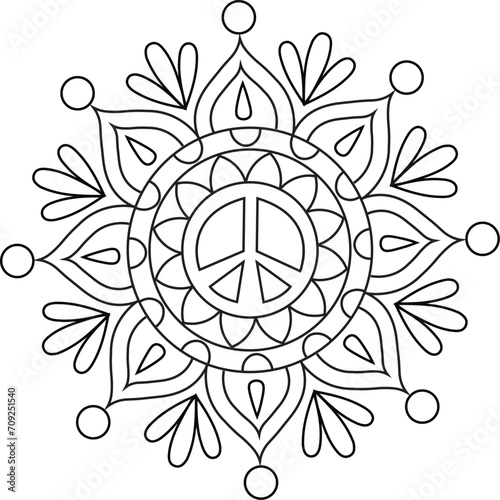 Vector Mandala Coloring Pages & Books